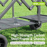 Golabs Collapsible Wagon Cart, 560lbs Load, 280L Heavy Duty Foldable Cart