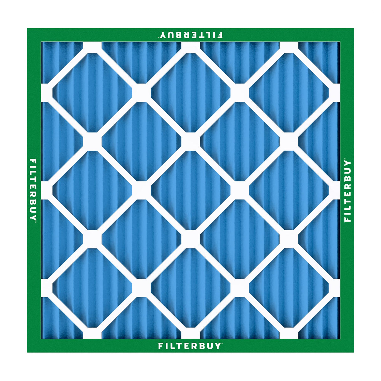 Filterbuy 20x20x1 Air Filter MERV 13 Optimal Smoke & Allergy Defense (6-Pack), Electrostatic Pleated HVAC AC Furnace Filters Replacement, Made in USA (Actual Size: 19.50 x 19.50 x 0.75)