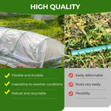 60 Pcs Garden Hoops for Raised Beds, 12 Sets of 8.5 FT Long Garden Hoops, Rust-Free Fiberglass Greenhouse Hoops Grow Tunnel for Netting, DIY Plant Support Garden Stakes for Row Cover