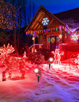 CREPOW Halloween Red Landscape Lights Outdoor, 14 LED Landscape Lighting with US Plug, IP65 Waterproof Spotlights for Tree Yard Garden Pathway Christmas Decor 2 Pack