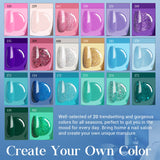 AZUREBEAUTY 31 Pcs Dip Powder Nail Kit Starter 20 Colors Glitter Nude Green Mermaid Serie Dip Powders Liquid Set with Base Top Coat Activator French Nails Art Manicure DIY Salon Christmas Gift