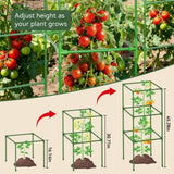 4 Pack 45" Tomato Cages for Garden, Heavy Duty Adjustable Plant Support