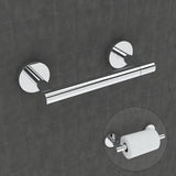 RARXTR Toilet Paper Holder Chrome SUS304 Stainless Steel Double Post Pivoting Polish Chrome Toilet Paper Roll Holder Wall Mounted Toilet Tissue Holder for Commercial Bathroom RV, Polished, 2 Pack