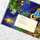 Freshcut Paper Pop Up Cards, 15 Inch Starlit Nativity, Pop Up 3D Greeting Cards, Paper Nativity Scene Decoration, Christmas Card, Holiday Card, Blank Notecard & Envelope