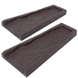 Sekcen 2 Pack Rubber Downspout Splash Block Rain Gutter Down Spout Drain Trays Brown