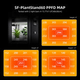 Spider Farmer 2026 Plant Stand with Grow Light, 4-Tier Rack 6Pcs 12" Full Spectrum 5000K LED Grow Lamps and Tent Cover Height Adjustable Small Greenhouse for Seedling Plant Indoor 16Lx12Dx47H (Update)