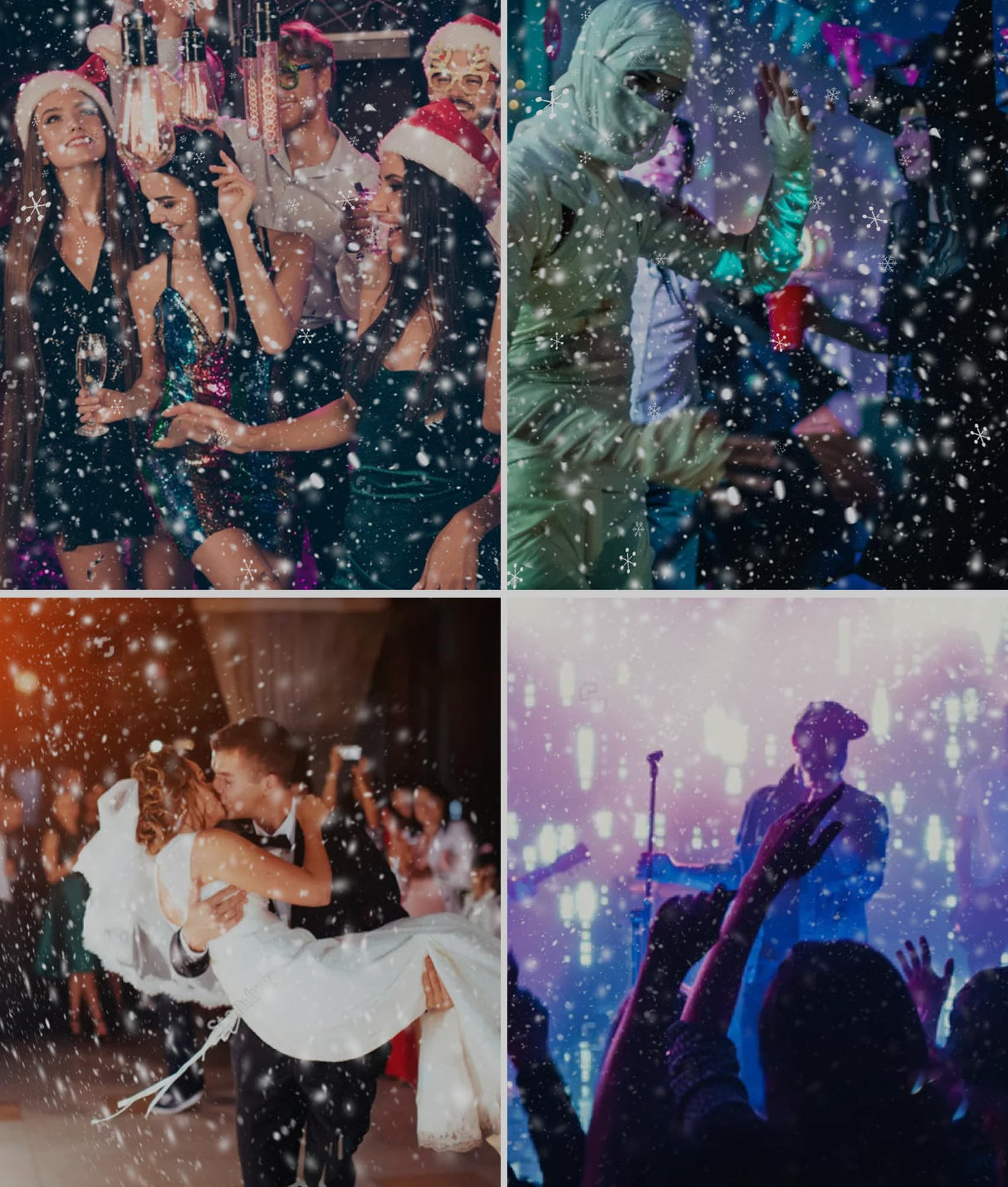 IMONE 900W Snow Machine with 9 Lights Christmas Gift,High Output Fake Snow Machine with Remote,Snow Machine Indoor,Outdoor Snow Making Machine,Snow Maker Machine,Snowflake Machine Parade,Party