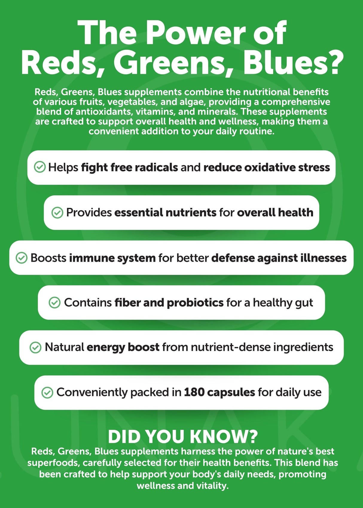 Lunakai USA Made Superfood Fruits & Veggies Supplement - All-in-One with 4 Blends & Scented Capsules, 180ct Super Veggie Capsules for Adults