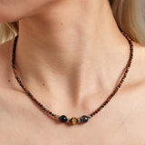 Triple Protection Necklace Gifts for Women, Healing Crystals Choker