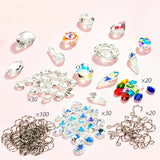 DIY Suncatchers 212pcs Sun Catchers Making Kit for Adults Clear Hanging Prism Sun Catcher with Crystals Rainbow Maker 12 Hanging Glass Prisms Parts Suncatcher Home/House Garden Decor (Creative Styles)