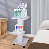 Esthetician Trolley Cart with Wheels, Aluminum Salon Spa Beauty Machine Trolley Stand, Load 135Lbs, 3 Tier Beautician Rolling Cart Esthetician Machine Mobile Handcart for Beauty Instrument Storage