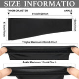 Sosation 8 Pcs Knee Brace Undersleeve Knee Sleeve for Under Brace Closed Patella Compression Breathable Leg Sleeves for Men Women Thigh Shin Support for Sports Protector(Medium)