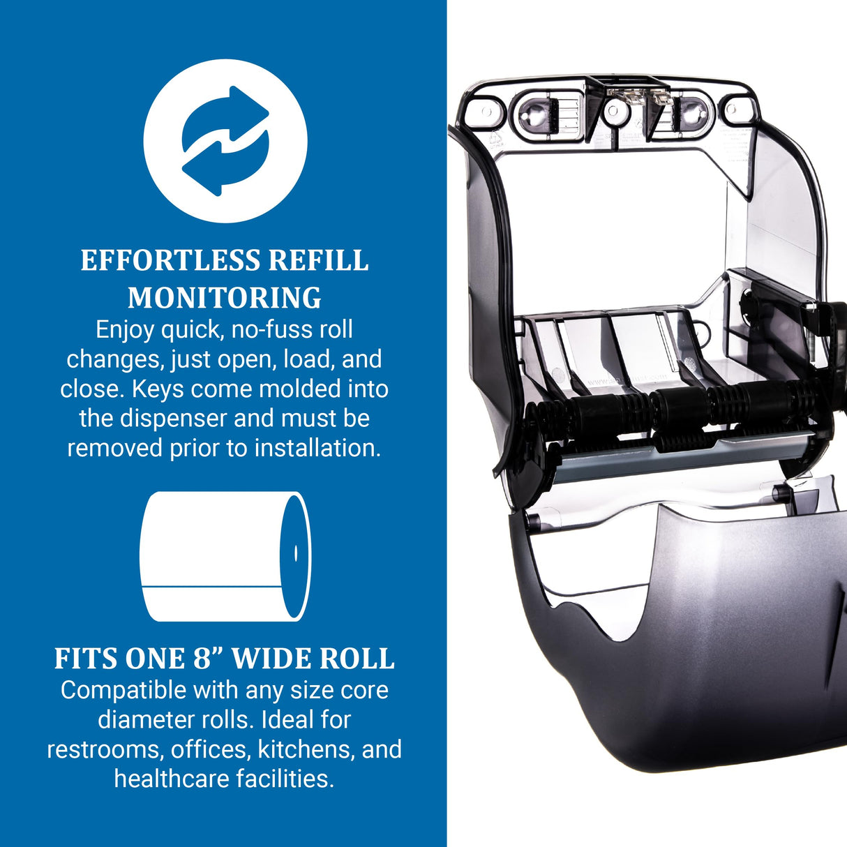 SJMT990TBK - Element Lever Roll Towel Dispenser