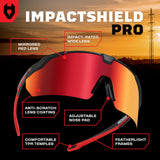 NoCry ANSI Z87 Sunglasses For Men or Women with Anti-Scratch and 100% UV Protection — High Contrast Lens Tinted Safety Glasses for Men — Perfect Z87 Safety Glasses or Safety Sunglasses