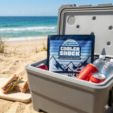 Cooler Shock Reusable Prefilled Ice Packs for Coolers & Lunch Boxes - 48 Hours Long Lasting Cold Freezer Packs for Lunchbox, Non-Toxic Gel Ice Pack for Camping, Lunch Bags, Road Trips, 2 Pack(10"x10")