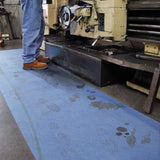 PIG Absorbent Adhesive-Backed Grippy Mat | Absorbs up to 10.5 gal per roll | 32" W x 100' L | MAT32100