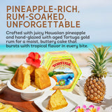 TORTUGA Hawaiian Pineapple Rum Cake - 16 oz Pineapple Rum Cakes - The Perfect Premium Gourmet Gift for Stocking Stuffers, Gift Baskets, and Christmas Gifts - Great Snack Cakes for Delivery
