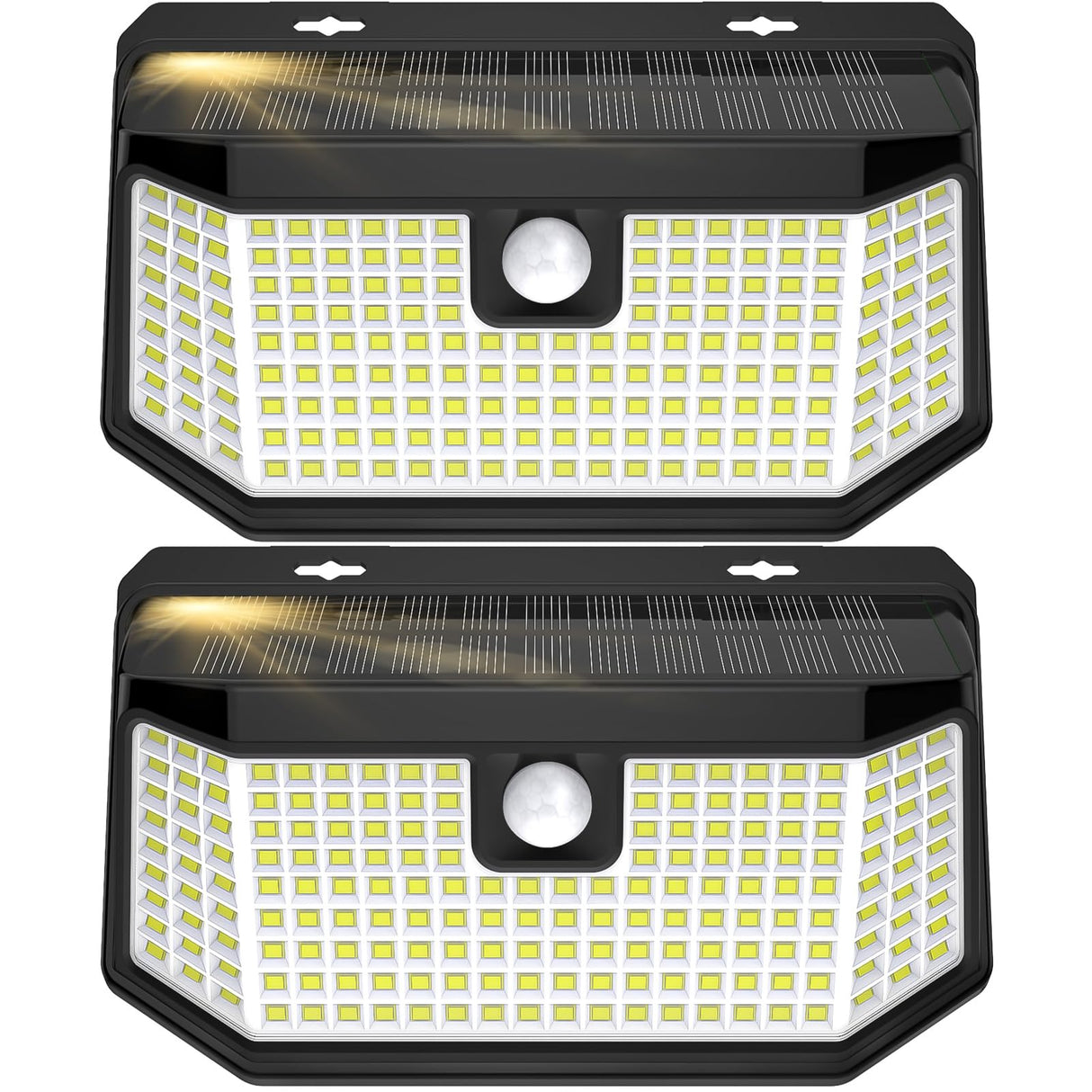 Aootek Solar Lights Outdoor 182 LEDs 2500Lm Solar Motion Sensor Lights IP65 Waterpro of with Wide Anglefor Patio Garden Garage Yard Front Door(2pack)