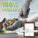 Schwer SlicePro ANSI A9 Cut Resistant Gloves, Food Grade Cutting Gloves for Kitchen Food Prep, Mandoline Gloves for Meat Cutting, Oyster Shucking, Fish Fillet Processing, PR1501-G, 2 Pairs, M