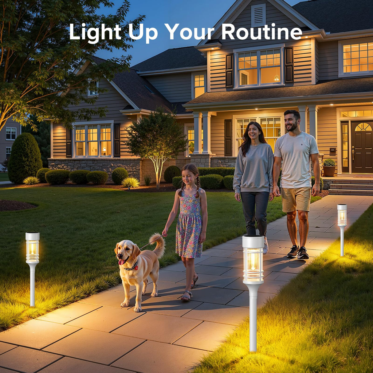 LETMY 6Pack 48 LED Halloween Decorations Outdoor Upgraded Swaying Solar Lights Outdoor, Waterproof Solar Firefly Lights Solar Halloween Lights for Pathway Yard Garden Decorations (Green)