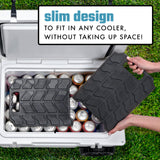 Cool Coolers by Fit & Fresh XL Slim Cooler Ice Blocks, Reusable & Long Lasting XL Ice Packs for Coolers, Slim XL Ice Packs for Cooler Bags, Space Saving, Quick Freeze, 10"x 13", Black, 2PK
