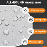 Keten Tarps Heavy Duty Waterproof 10X12 Feet, Extra Thick 16 Mil, Tear & Fade Resistant, UV Blocking, Outdoor Tarp with Reinforced Grommets for Roof, Camping, Patio, Pool, Boat(Silver/Black)