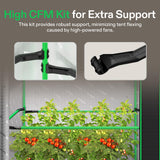 VIVOSUN PRO Grow Tent 2x4x6 Indoor Grow Tents 24"x48"x 72" Thick 1 inch Poles High Reflective Mylar Oxford Fabric Extra Hanging Bars & High CFM Kit for Hydroponics Indoor Plant
