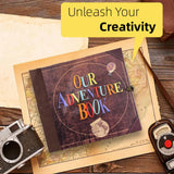 AIPASA Our Adventure Book Scrapbook Photo Album, Personalized Gifts 8.9*7.7