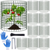 30 Pcs Plant Protectors from Animals, 13.5" X 14" Wire Plant Protector Cage