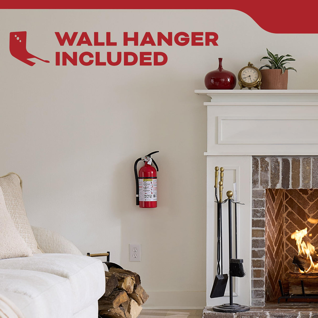 Kidde Living Area Fire Extinguisher for Home, 2-A:10-B:C, KD143-210ABC