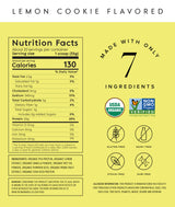 Truvani Vegan Pea Protein Powder | Lemon Cookie | 20g Organic Plant Based Protein | 20 Servings | Keto | Gluten & Dairy Free | Low Carb | No Added Sugar