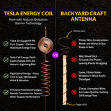 Premium Electroculture Copper Gardening Antenna Kit (3-Pack) – Tesla Coil Stakes for Vegetable Gardens, Houseplants & Indoor Flowers. Thick, 10-Gauge 99% Copper Wire, Eco-Friendly Growth Boosters