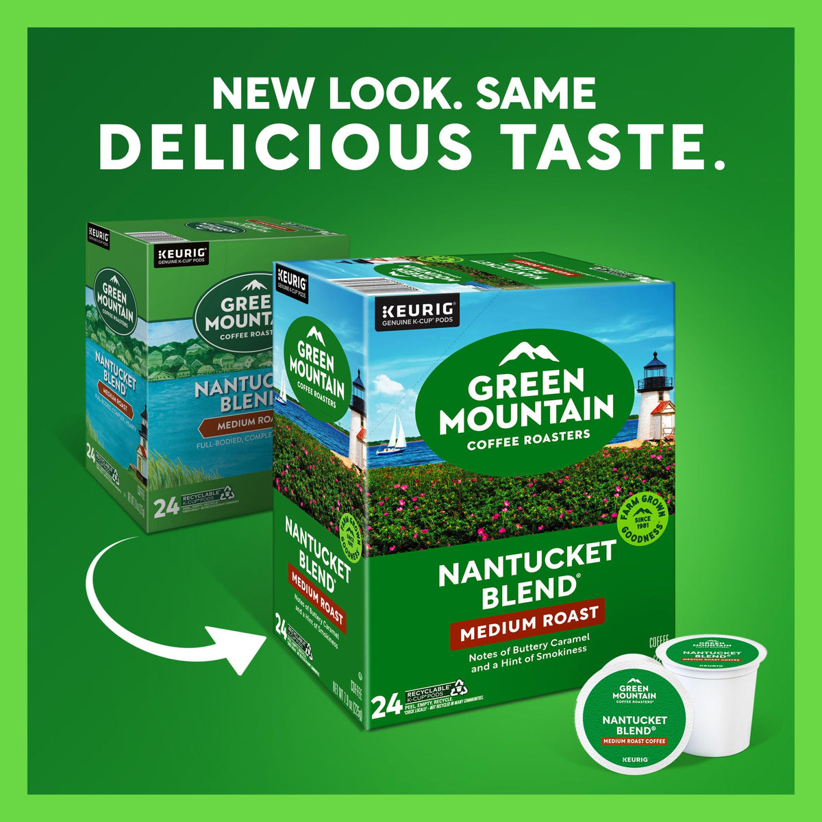 Green Mountain Nantucket Blend Coffee, K-Cup Pods, 96 Count