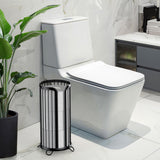 Bunoxea Toilet Paper Holder Stand, Freestanding Toilet Paper Storage,Black