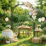 4.9x8.5FT Garden Arch Trellis for Climbing Plants Outdoor