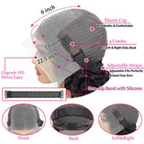 KVFCT 30 Inch Deep Wave Lace Front Wigs Human Hair 13x6 HD Transparent Deep Wave Lace Front Wigs for Women 200% Density Deep Curly Human Hair Wigs Pre Plcked Deep Wave Frontal Wigs with Baby Hair