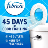Febreze Bathroom Air Freshener, Odor-Fighting, Plug In Alternative, Air Fresheners for Home and Bathroom and Kitchen, Closet Air Fresheners, Ocean Scent, 4 Count