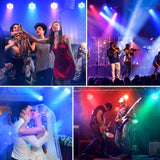 36LED Stage Lights RGB Par Light DMX Lighting Stage Uplights for Events Music Dances Shows Party Wedding Church School Christmas Club (4 Packs)