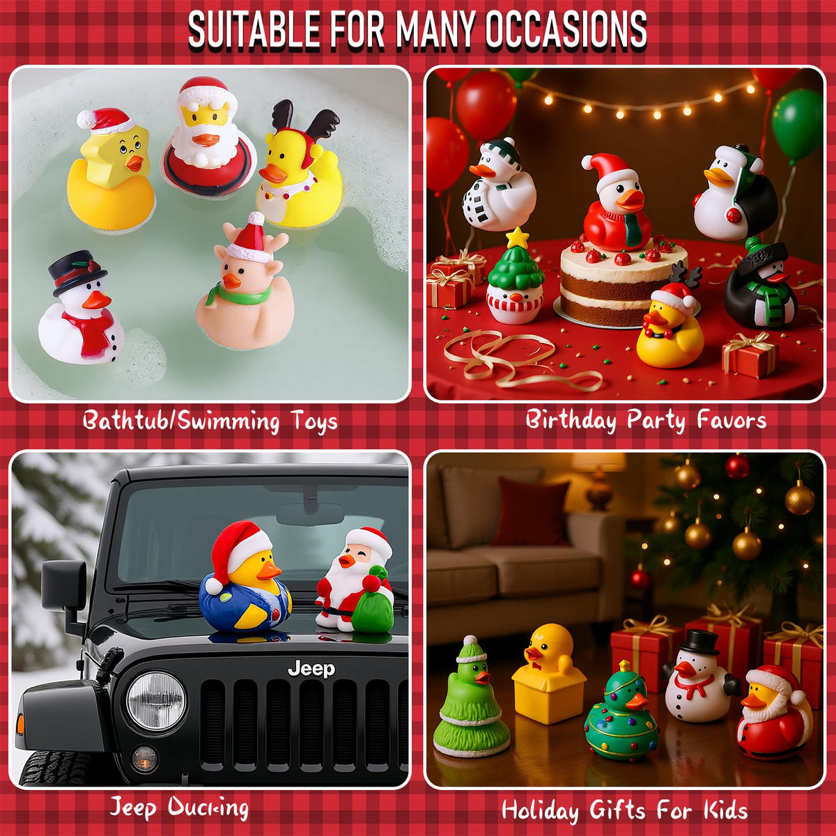 Intever Advent Calendar Christmas 2026, 24 Days of Surprise Rubber Ducks