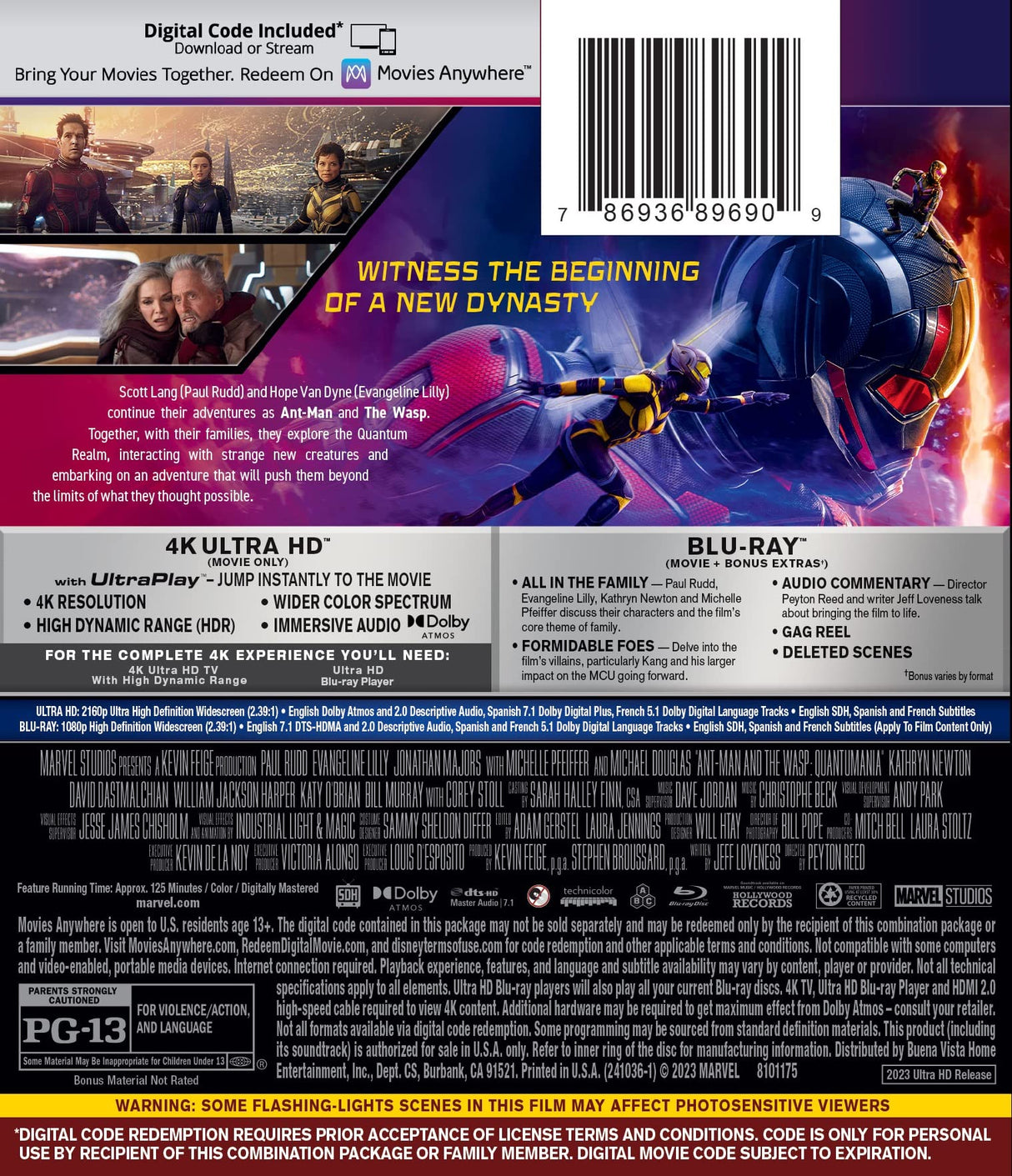 Ant-Man And The Wasp: Quantumania [Blu-ray]