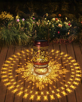 Hummingbird Solar Lanterns Outdoor Waterproof, Garden Decor Birthday Gifts for Women Mom Grandma Sister, Metal Hanging Solar Lights Outside Decorative for Yard Patio Backyard Christmas Decorations