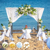 Trellume Garden Arch Trellis - 78.7" L×85.4" H Flat Top Garden Arch, Sturdy and Rustproof Garden Arch Trellis for Climbing Plants Outdoor, Arbor Trellis for Backyard, Patio, Lawn, Wedding(20MM Pipe)