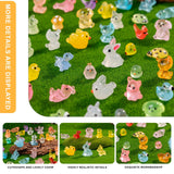 Teenzee 250 pcs Mini Resin Animals Many Styles Variety Tiny Animals Figures Miniature Little Small Animal Figurines Bulk for Micro Fairy Garden Landscape Accessories Hide Crafts Decor Aquarium