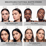 Lancôme Teint Idole Ultra Wear Buildable Full Coverage Foundation - Longwear & Waterproof - Natural Matte Finish - 300N (Medium Skin with Neutral/Peachy Undertones), 1 Fl Oz
