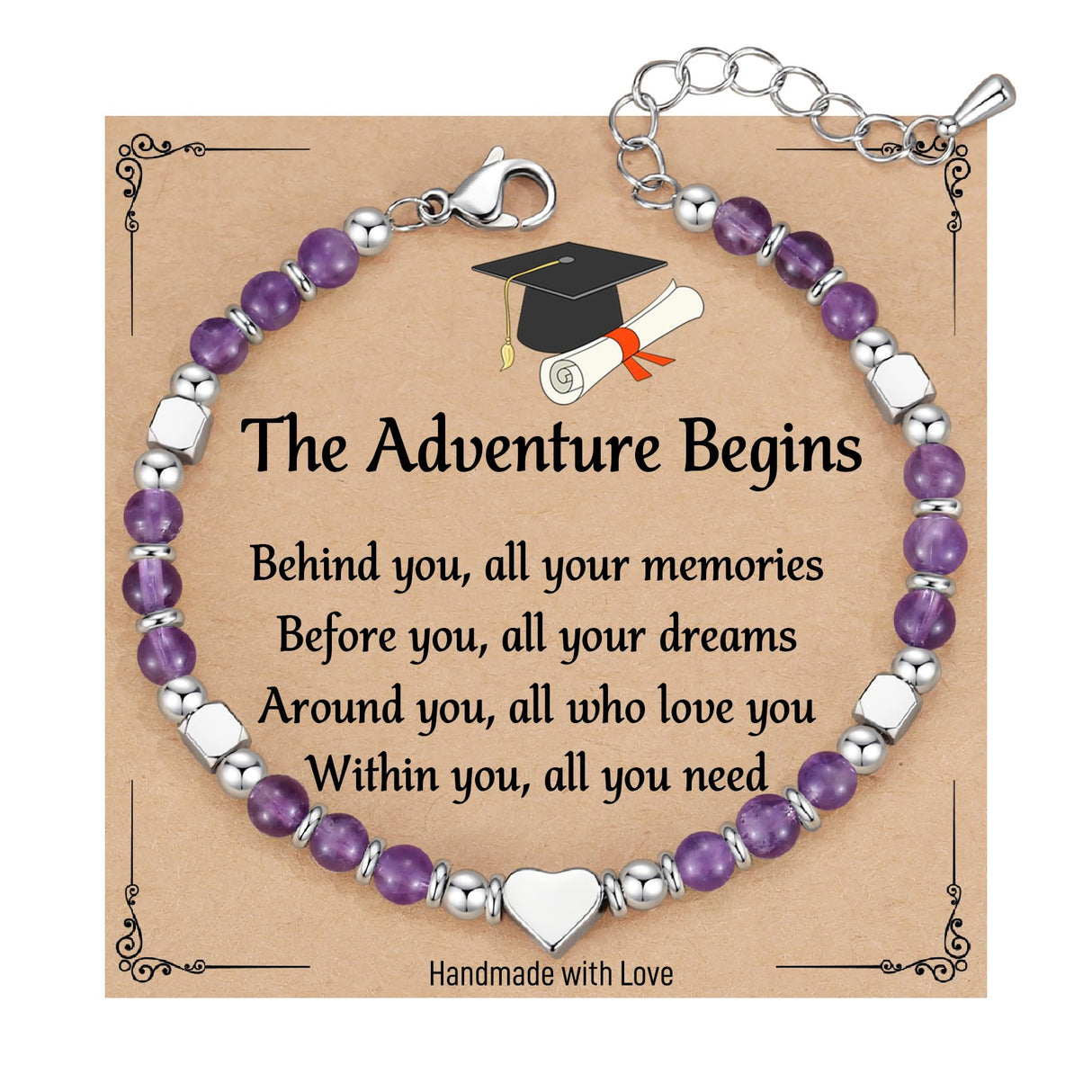 High School Graduation Gift for Her, Graduation Decorations Bracelet