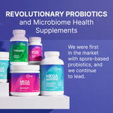 Microbiome Labs MegaSporeBiotic Probiotics for Women & Men - Spore Based Probiotics for Digestive Health - Shelf Stable & Travel-Friendly (60 Capsules)