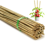 SWANGSA 75 Pack 5Ft (57.5inch) Garden Bamboo Stakes for Plant Support, Garden Poles for Tomatoes, Beans, Flowers, Potted, Indoor and Outdoor Climbing Plants
