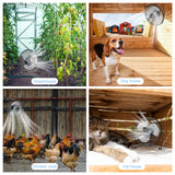 Fanspex 8" Solar Fan for Outdoor Chicken Coop, Small Greenhouse, Dog House Cooing or Air Circulation, 25W solar panel Powered Fans with Adjust Tilt