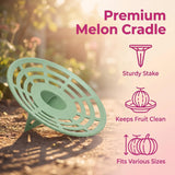 Jashem 10 Packs Melon Cradle Pumpkin Stand, Harvest Basket, Garden Support Plant Trellis for Cantaloupe Melon, Squash, Watermelon (10)