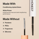 Honest Beauty 2-in-1 Extreme Length Mascara + Lash Primer 3-Pack | EWG Verified + Cruelty Free | 0.27 fl oz each (pack of 3)